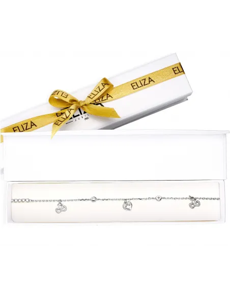 Srebrna Bransoletka Z Zawieszkami