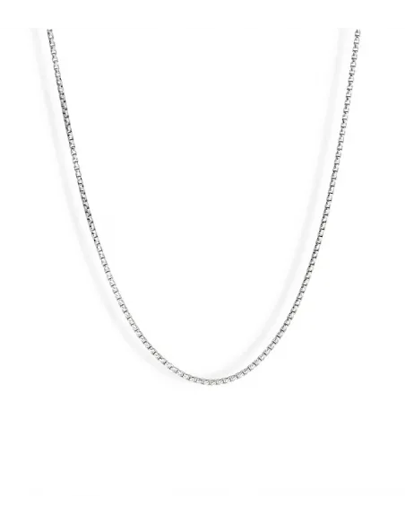 Srebrny Łańcuszek Kostka 50cm