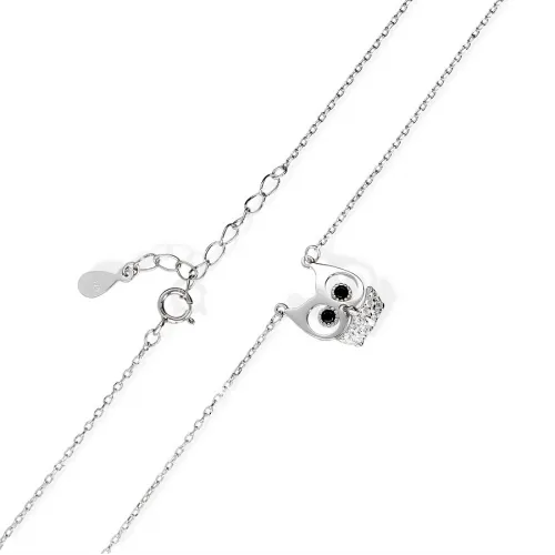 Srebrny Naszyjnik Z Sową