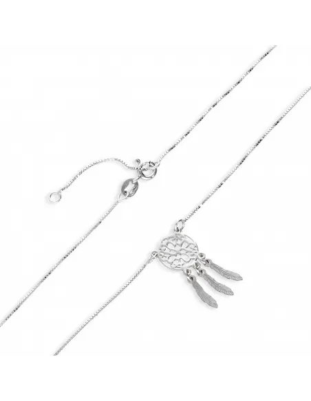 Srebrny Naszyjnik - Łapacz Snów