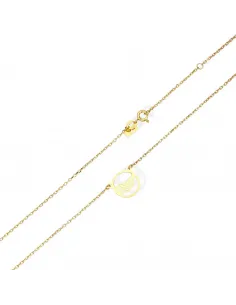 Pozłacany Naszyjnik - Skrzydełko W Kółku 2