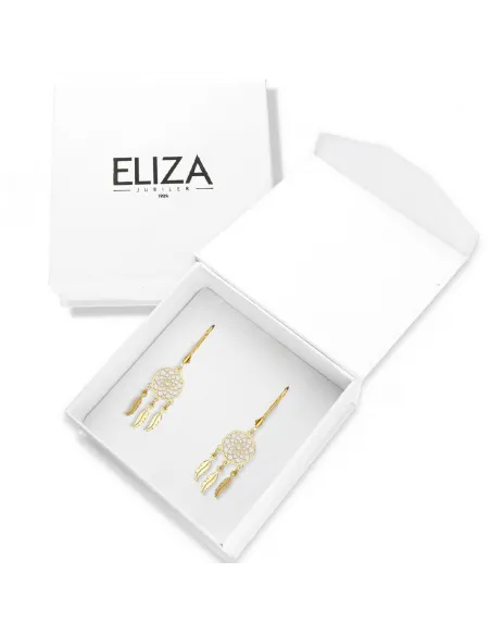 Pozłacane Kolczyki - Łapacz Snów