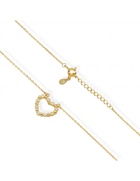 Pozłacany Naszyjnik - Serce