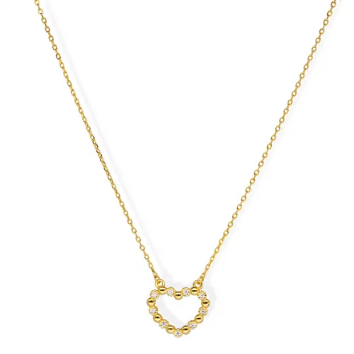 Pozłacany Naszyjnik - Serce
