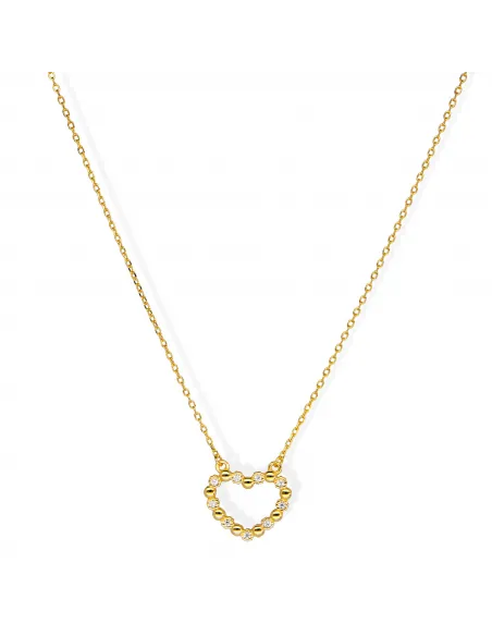 Pozłacany Naszyjnik - Serce