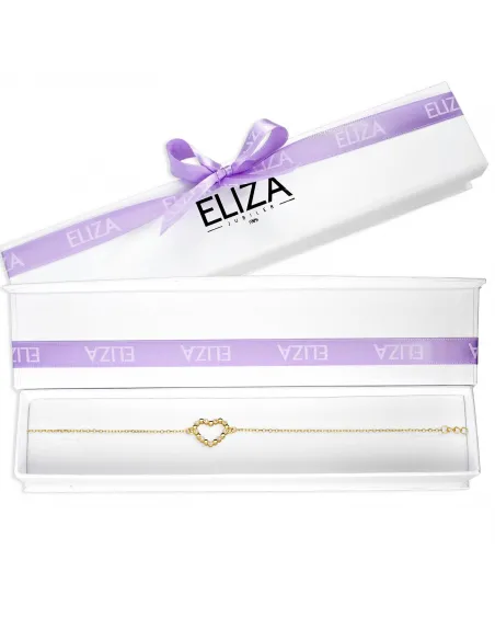 Pozłacana Bransoletka - Serce