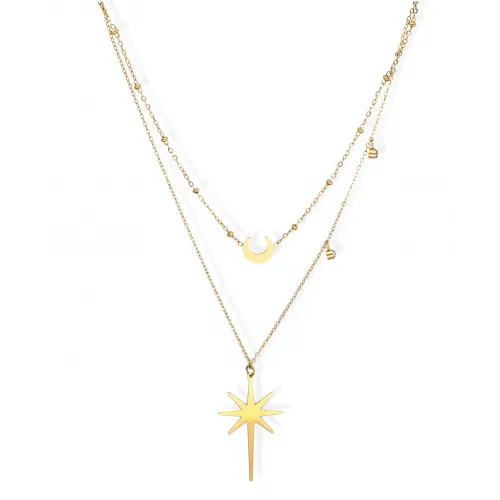 Naszyjnik STAL CHIRURGICZNA Podwójny