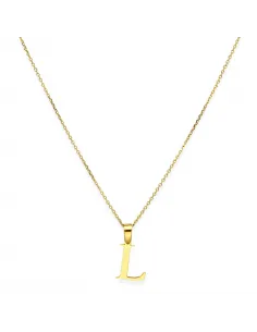 Naszyjnik z literką L