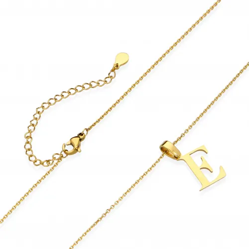 Naszyjnik z literą E