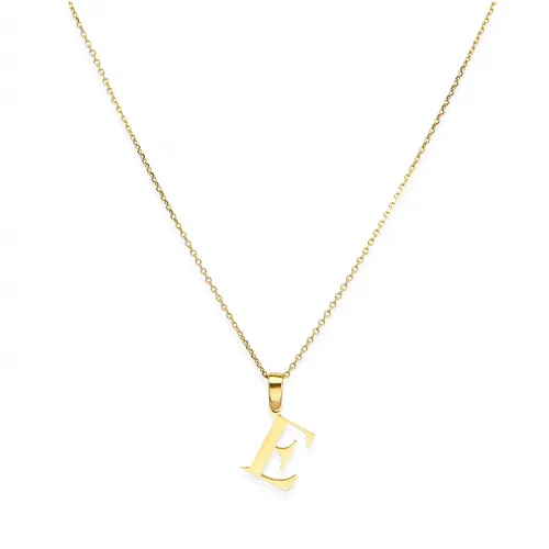 Naszyjnik z literą E