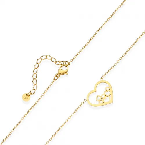 Naszyjnik STAL CHIRURGICZNA Serduszka W Sercu