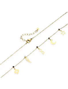 Naszyjnik STAL CHIRURGICZNA Wieloelementowy 2