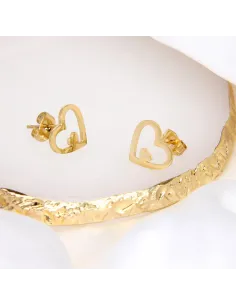 Kolczyki STAL CHIRURGICZNA Serduszko W Sercu 2