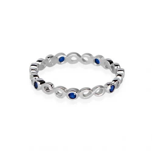 Srebrny Pierścionek Nieskończoność