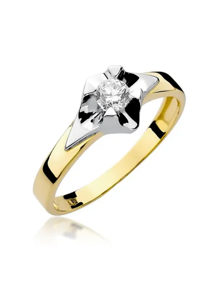 Pierścionek Z Brylantem 0,12ct