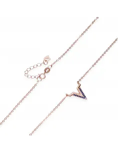 Srebrny Naszyjnik Z Niebieskimi Cyrkoniami 2