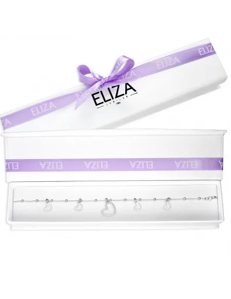 Srebrna Bransoletka Serduszka