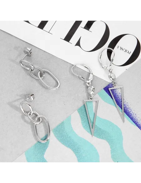 Srebrne Kolczyki Wiszące