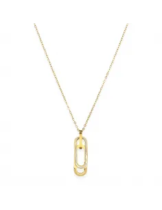 Naszyjnik STAL CHIRURGICZNA Z masą Perłową