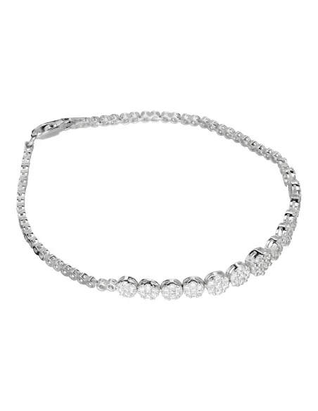 Srebrny komplet z cyrkoniami