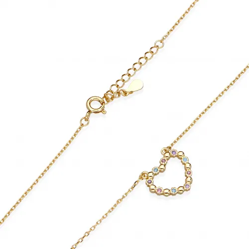 Pozłacany Naszyjnik - Serce