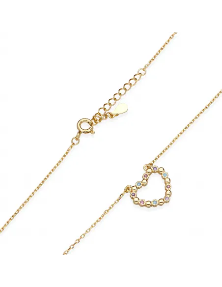 Pozłacany Naszyjnik - Serce