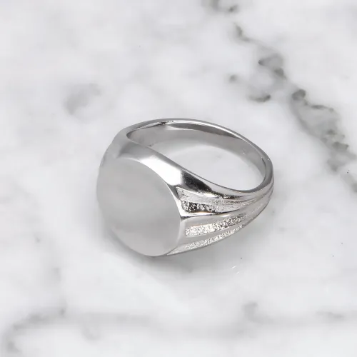 Srebrny Sygnet Męski