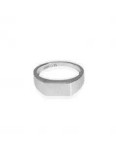 Srebrny Sygnet Męski Gładki