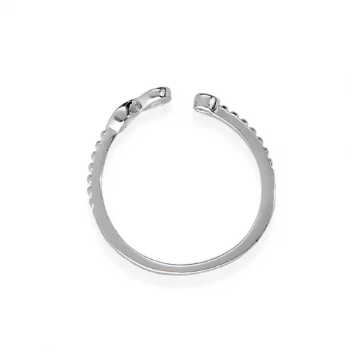 Srebrny Pierścionek - Nieskończoność Z Cyrkonią