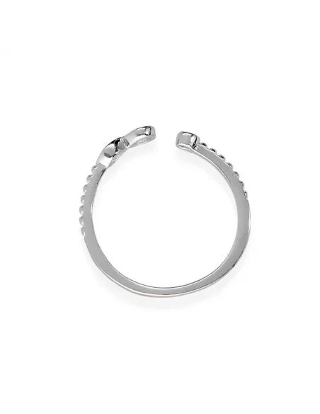 Srebrny Pierścionek - Nieskończoność Z Cyrkonią