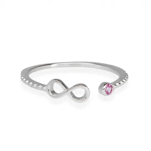 Srebrny Pierścionek - Nieskończoność Z Cyrkonią