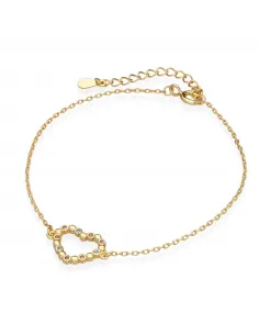 Pozłacana-Bransoletka-Serce