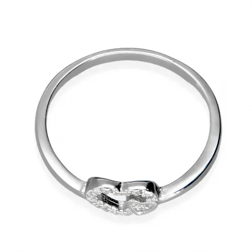 Srebrny Pierścionek Serduszko