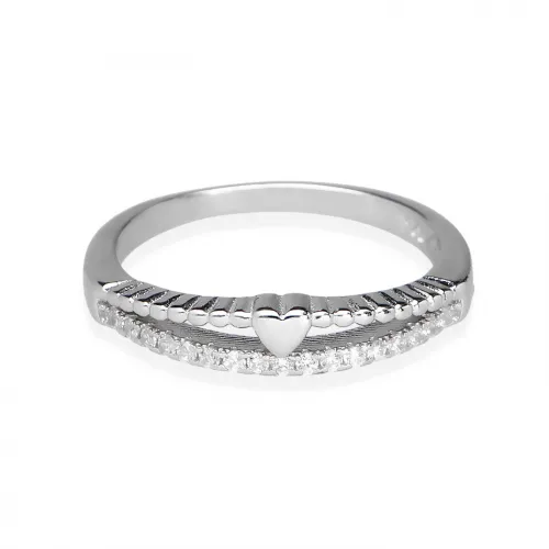 Srebrny Pierścionek Podwójny