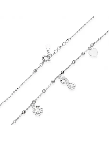 Srebrny Naszyjnik Wieloelementowy