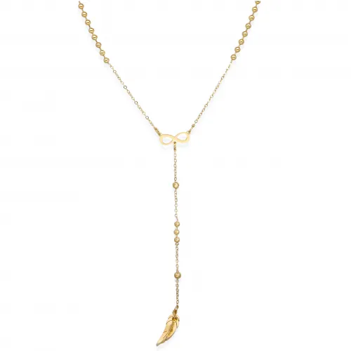 Naszyjnik STAL CHIRURGICZNA Krawatka Piórko