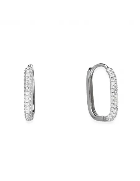 Srebrne Kolczyki Owalne