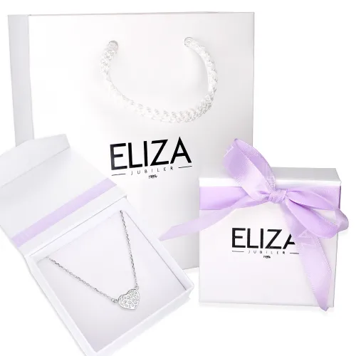 Srebny Naszyjnik - Ażurowe Serce