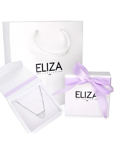 Srebny Naszyjnik - Ażurowe Serce