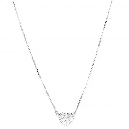Srebny Naszyjnik - Ażurowe Serce