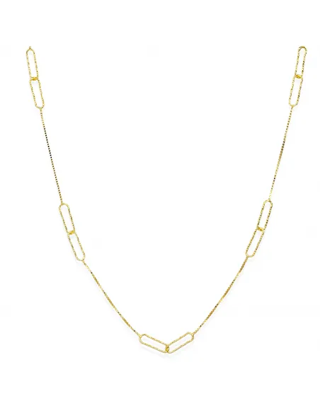 Pozłacany Naszyjnik - Podwójny Splot