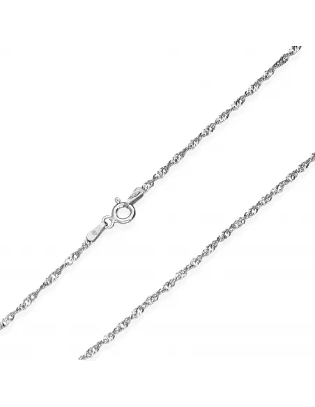 Srebrny Łańcuszek - Singapur 42cm