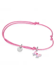 Srebrna Bransoletka Dziecięca - Kokardka