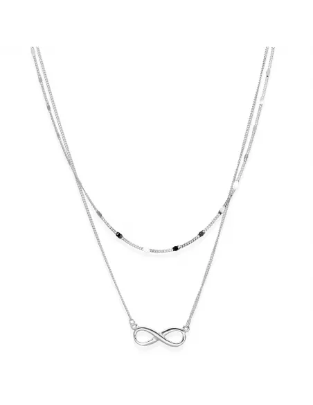 Srebrny Naszyjnik Podwójny