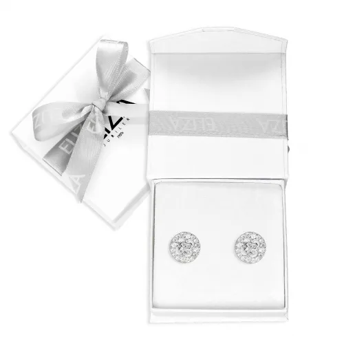 Srebrne Kolczyki - Ażurowy Kwiatek