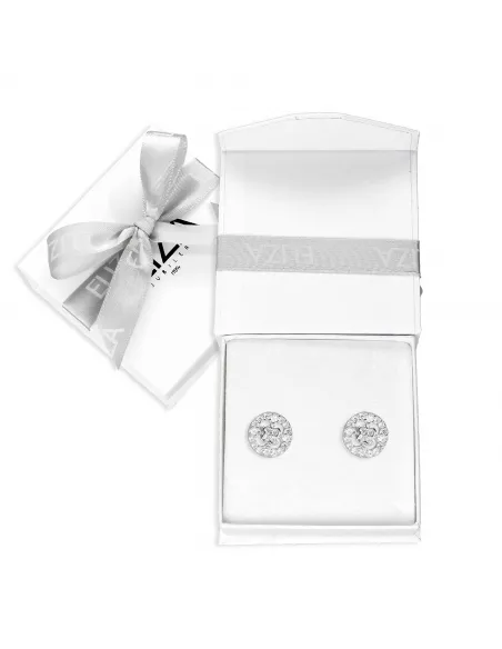 Srebrne Kolczyki - Ażurowy Kwiatek