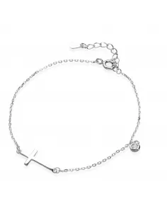 Srebrna Bransoletka - Krzyżyk