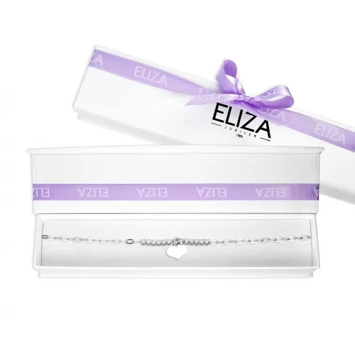 Srebrna Bransoletka - Blaszka Serduszko