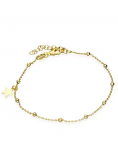 Pozłacana Bransoletka - Gwiazdka Z Kuleczkami