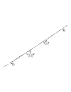 Srebrna bransoletka z gwiazdkami 2